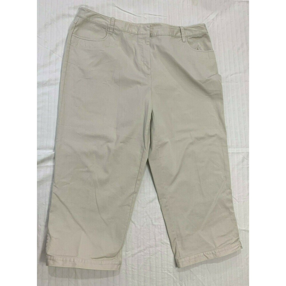 FIRST ISSUE LIZ CLAIBORNE COMPANY WOMENS STRETCH CAPRIS PANTS SIZE 16